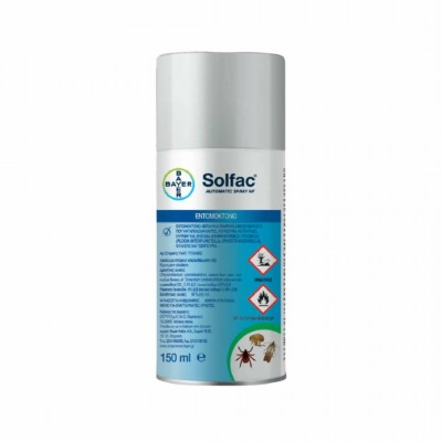Bayer Solfac Εντομοκτόνο Spray για Κατσαρίδες / Μυρμήγκια 150ml