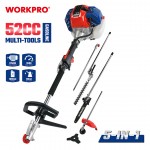 ΠΟΛΥΕΡΓΑΛΕΙΟ ΚΗΠΟΥ (4 σε 1) ΒΕΝΖΙΝΟΚΙΝΗΤΟ 52cc WP424008 WORKPRO (PROFI) 